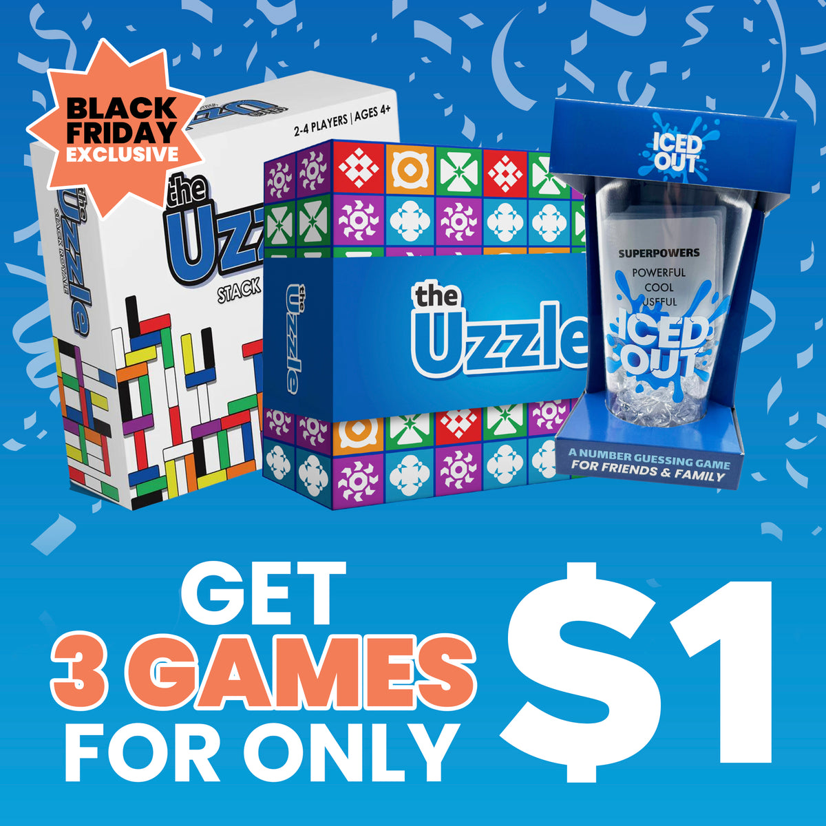 The Uzzle 3.0 Board Game, Family Board Games for Children & Adults, Block  Puzzle Games for Ages 4+