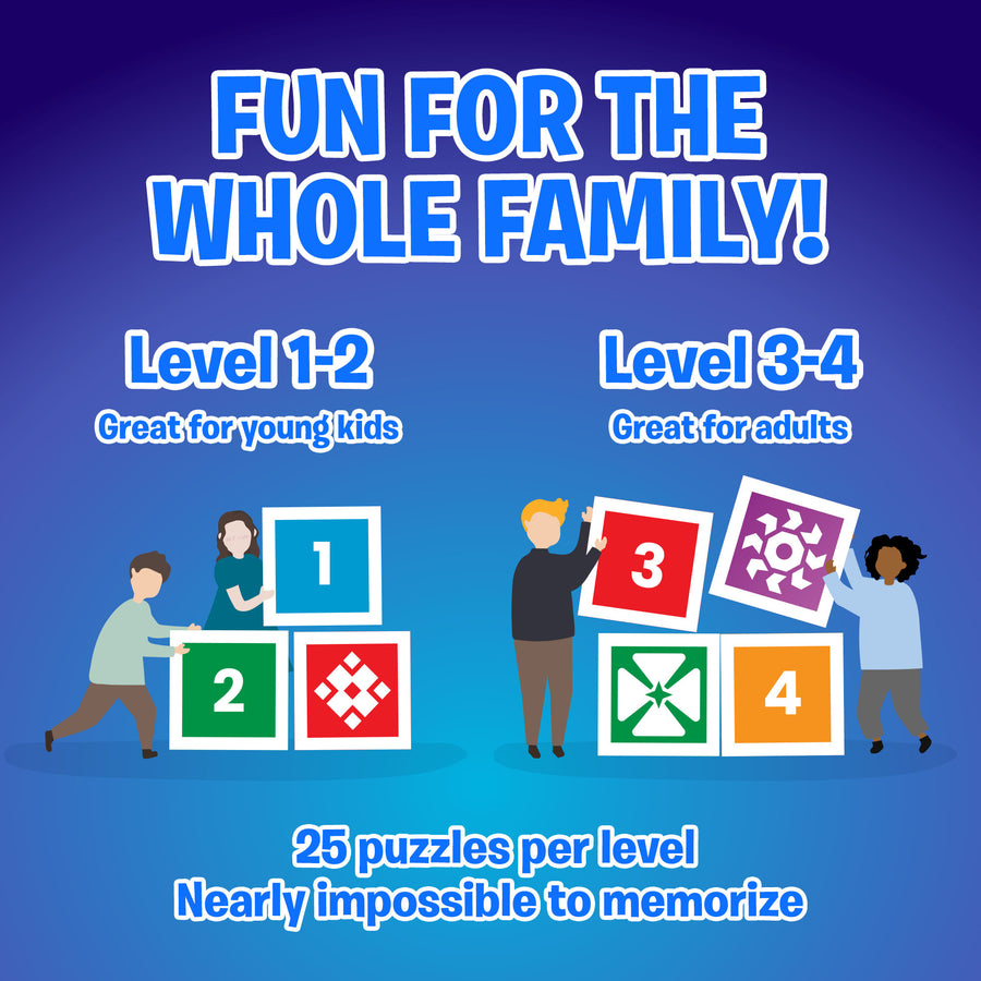 A family playing The Uzzle